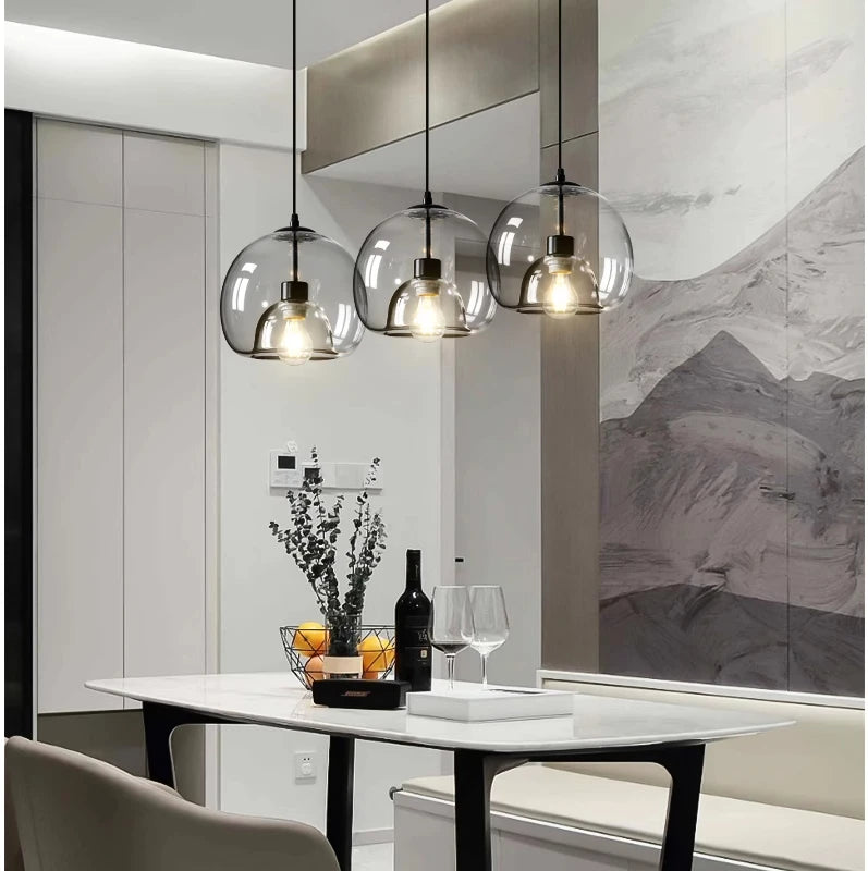 Modern Retro Glass Dining Room Bedroom Living Room