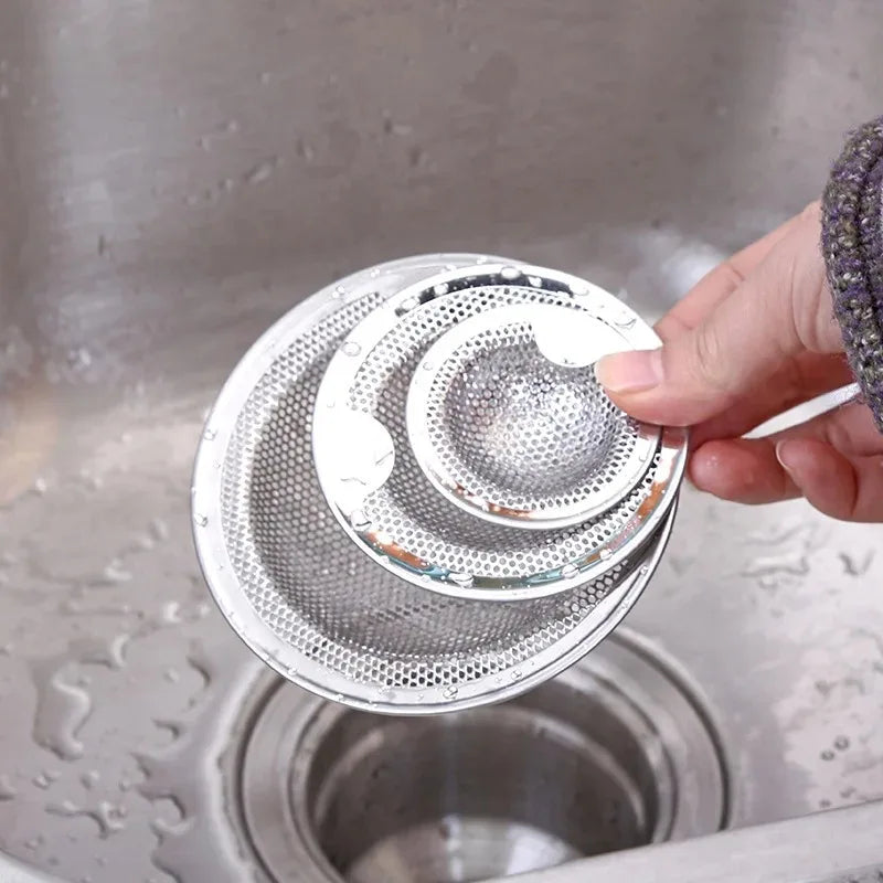 Kitchen Sink Stainless Steel Filter Sewer Mesh Strainers