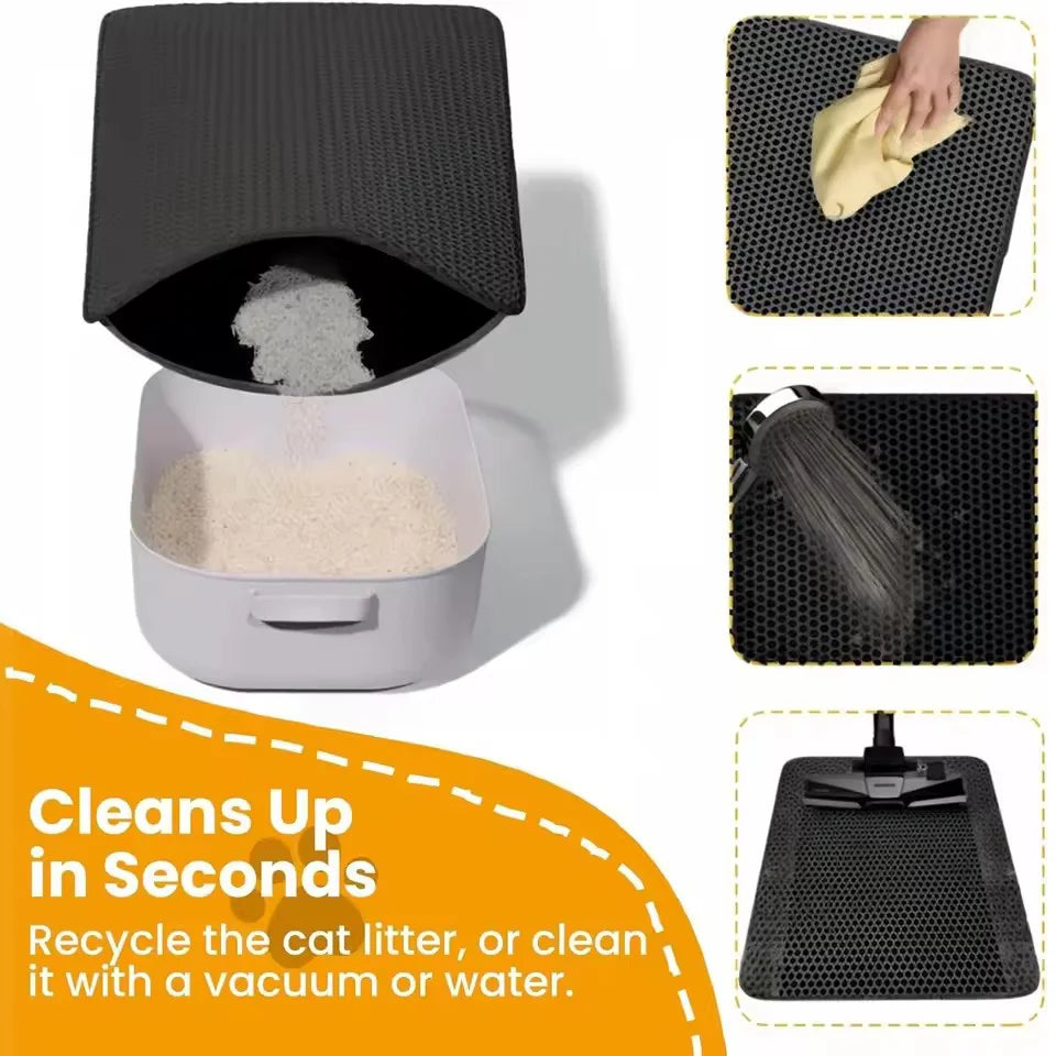 Cat Litter Mat Waterproof Double Layer Pet Litter