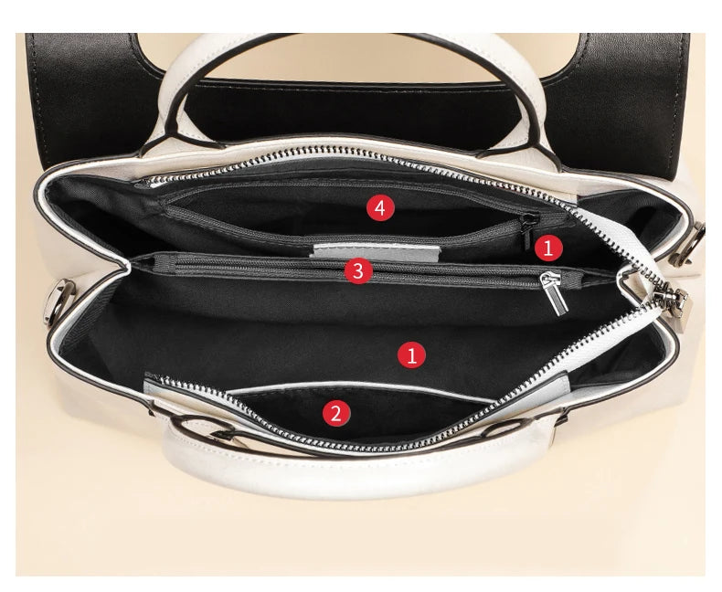 Women's Cowhide Genuine Leather Bag Crossbody Design