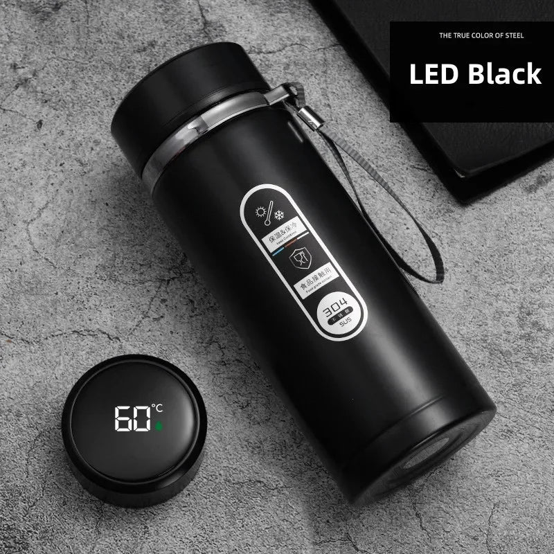 Stainless Steel Thermos Bottle with LED Temperature Bottle