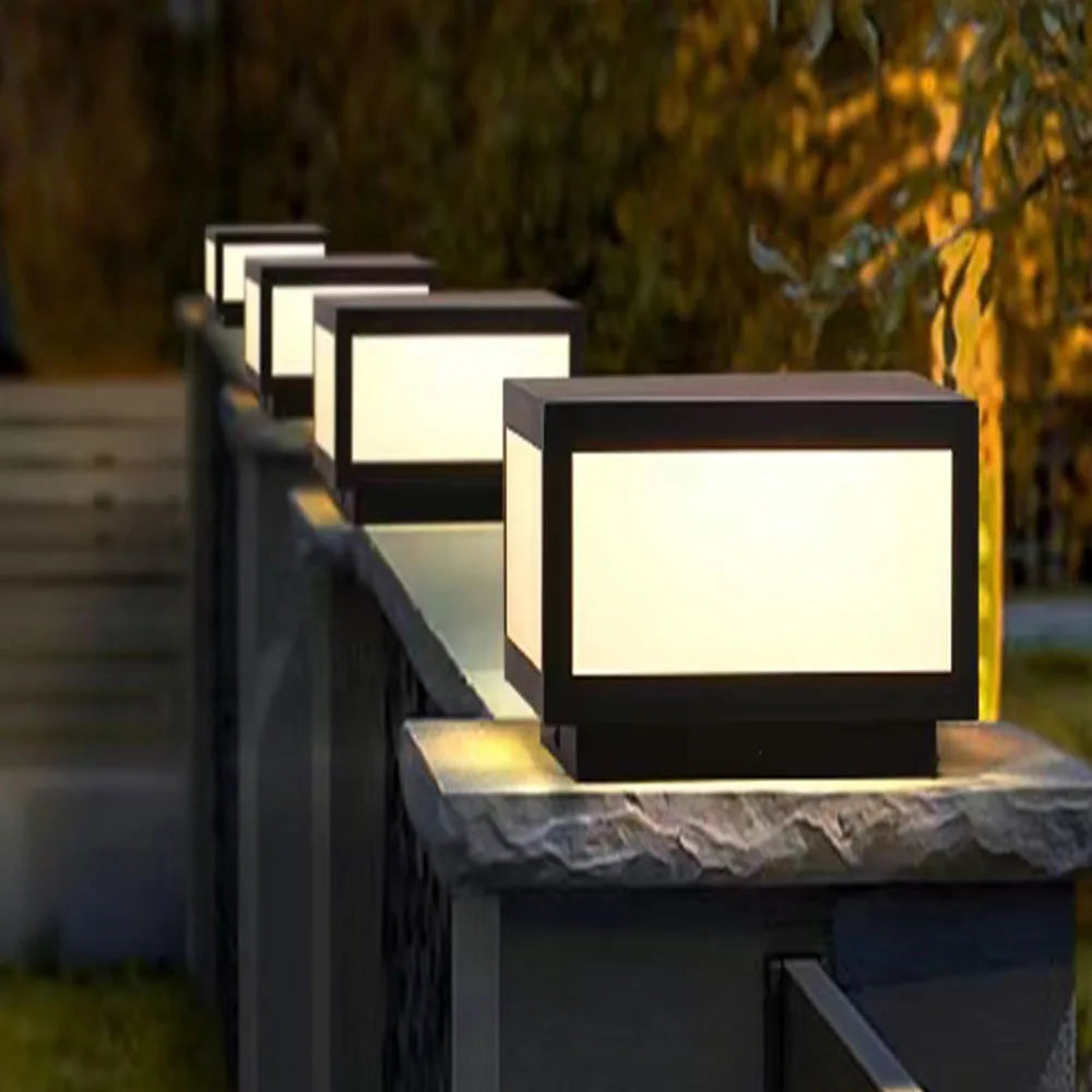 Solar Outdoor Light Waterproof Pillar Light Solar Energy Powered