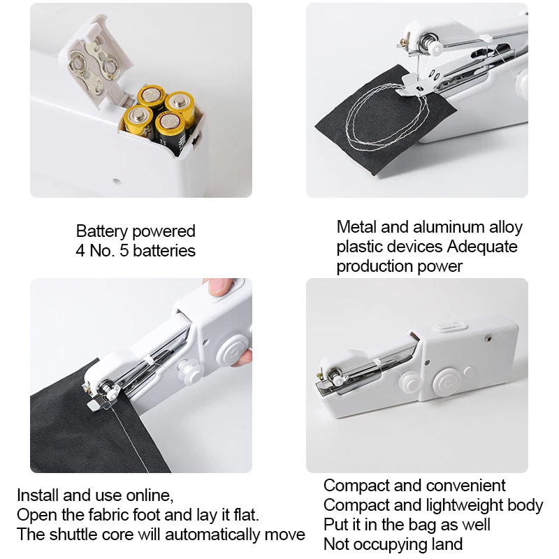 Portable Sewing Machine Mini Handheld Stitch