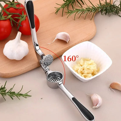 Stainless Steel Garlic Crusher Garlic Press