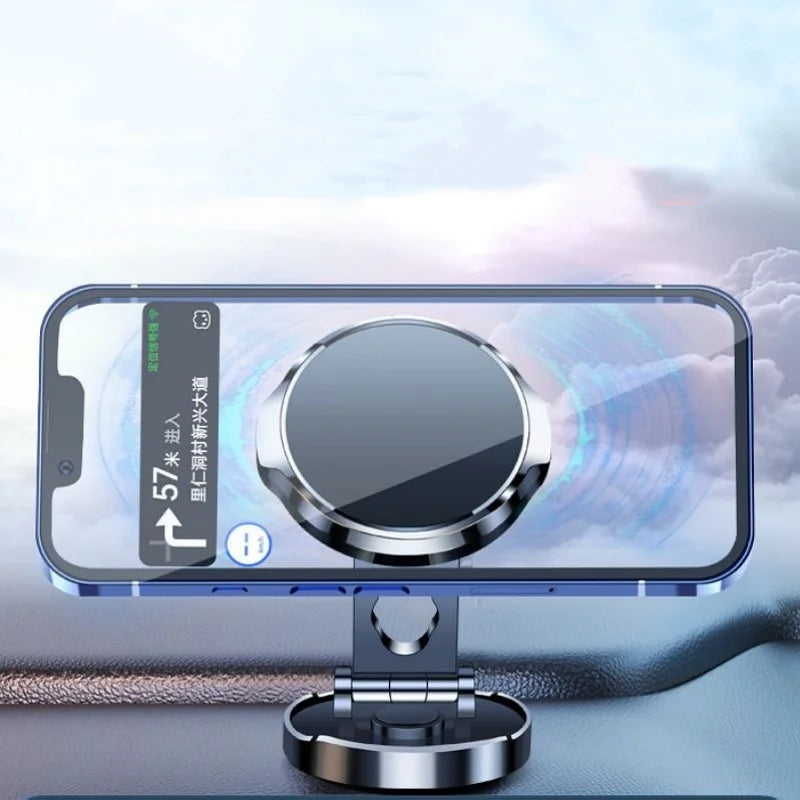 Round Folding Magnetic Car Holder 360 Degree Rotatable Bracket