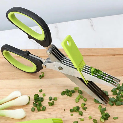 Multi Layer Scissor Kitchen Shears 5 Blade Stainless Steel