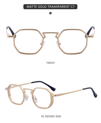 Small Frame Hexason Steampunk Sunglasses Men