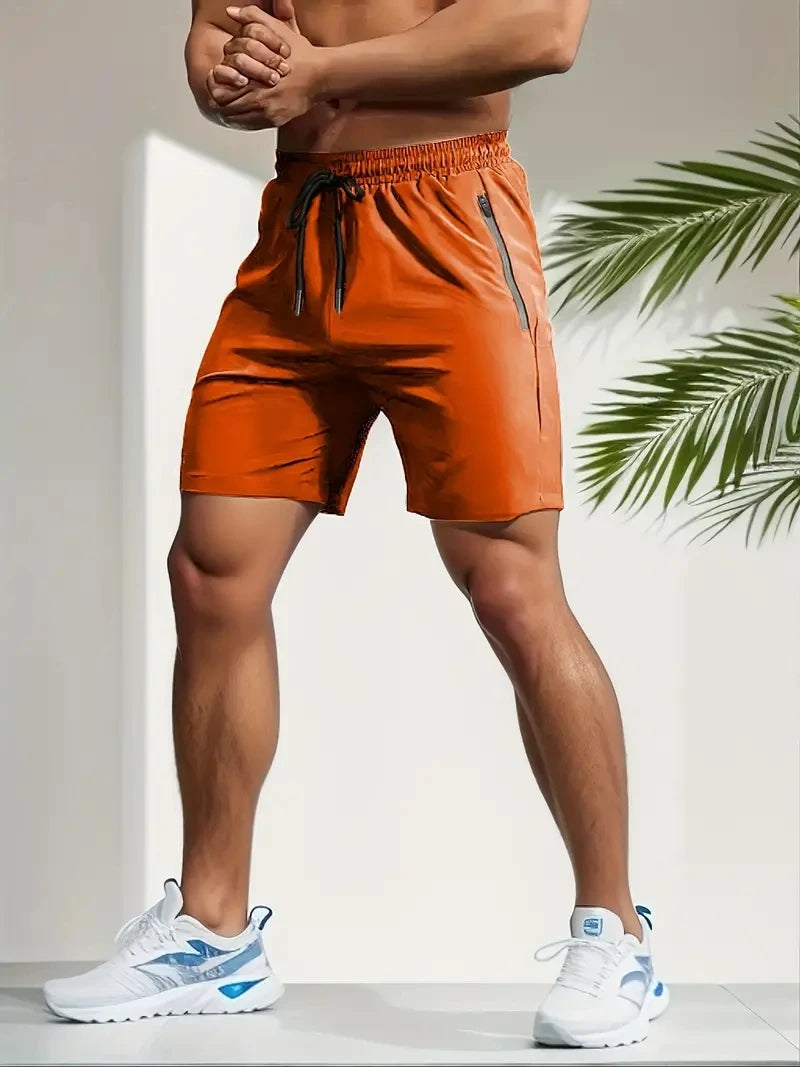 Summer Shorts Men Gym Sport Running Squat Fitness Workout