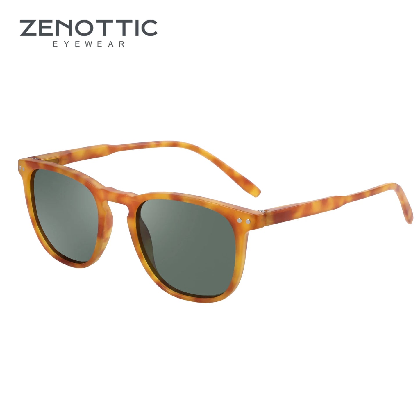 Retro Small Round Polarized Sunglasses Men Women Lightweight