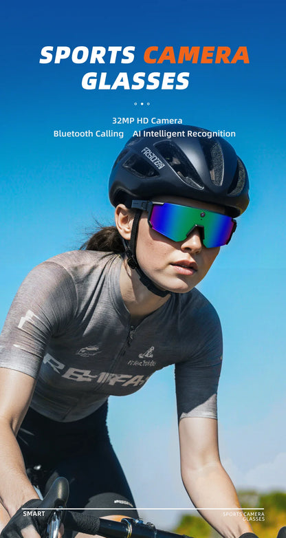 New 800W Pixel Smart AI Glasses 1080P Video Recording Camera