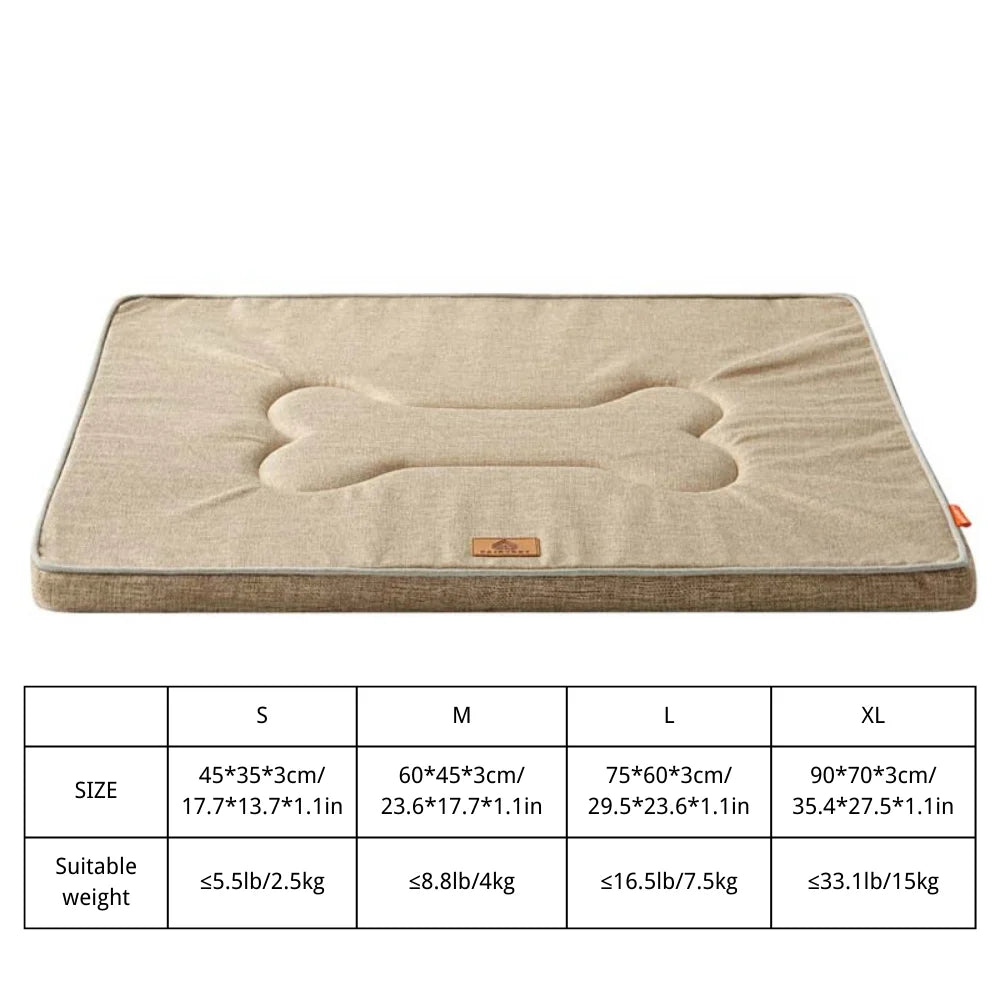Winter Washable Dog Bed Reversible Dog Crate Pad