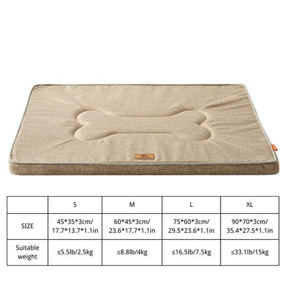Winter Washable Dog Bed Reversible Dog Crate Pad