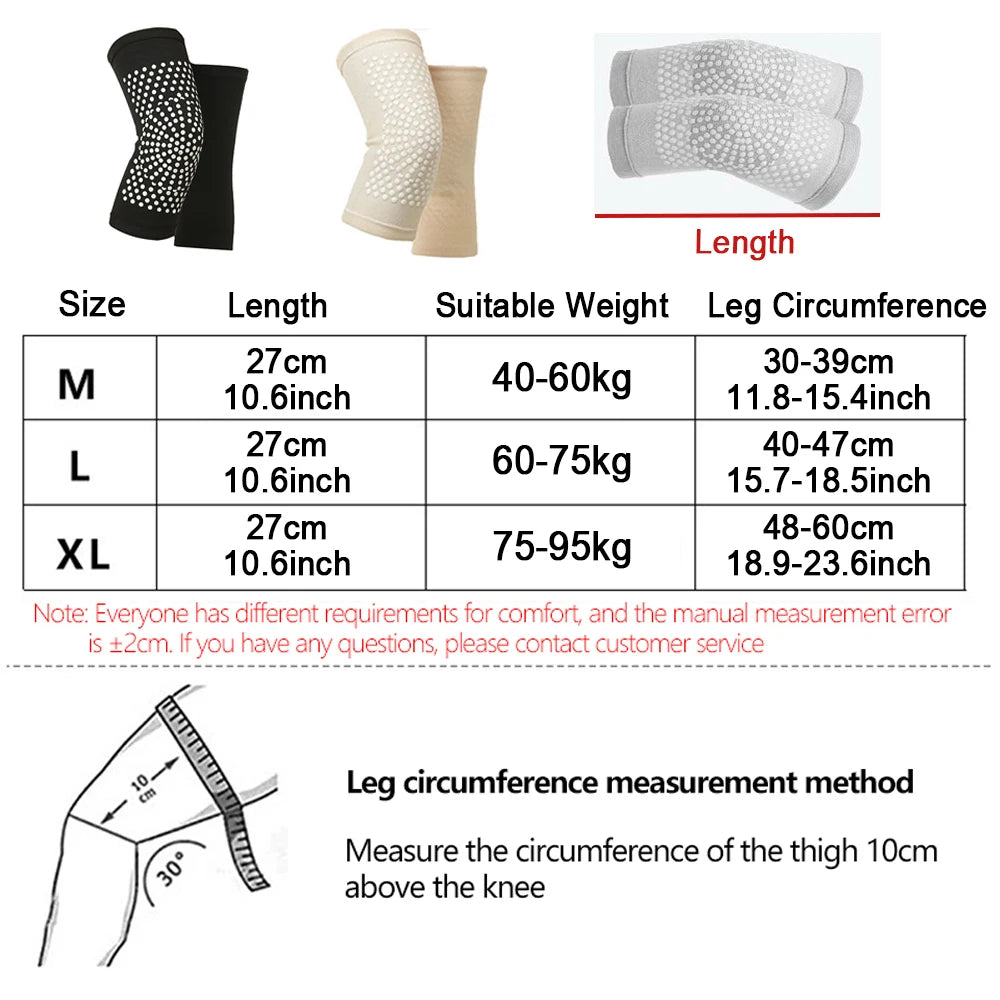 1 Pair Self Heating Support Knee Pads Knee Brace Warm