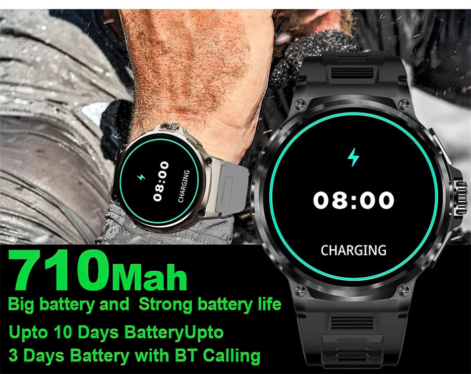New Military GPS V69 Smart Watch Men 1.85 inch 710 mAh