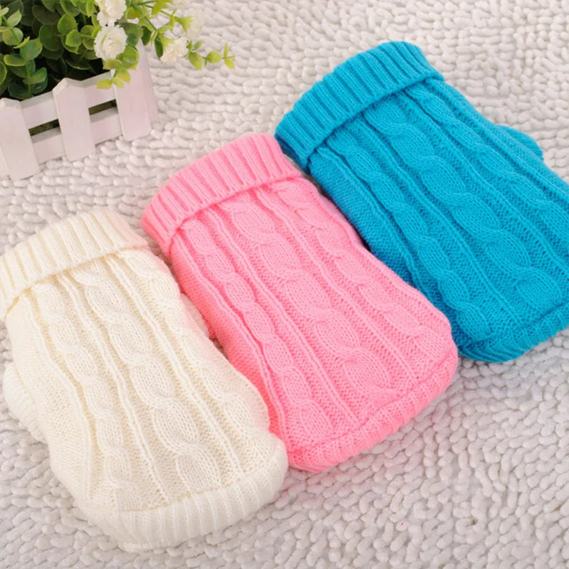 Dog Winter Clothes Knitted Pet Clothes Pet Sweater