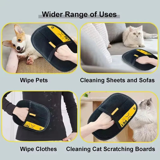 Pet Cats Hair Remover Gloves Electrostatic For Dogs