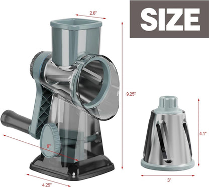 3 in 1 Rotary Cheese Grater Versatile Slicer