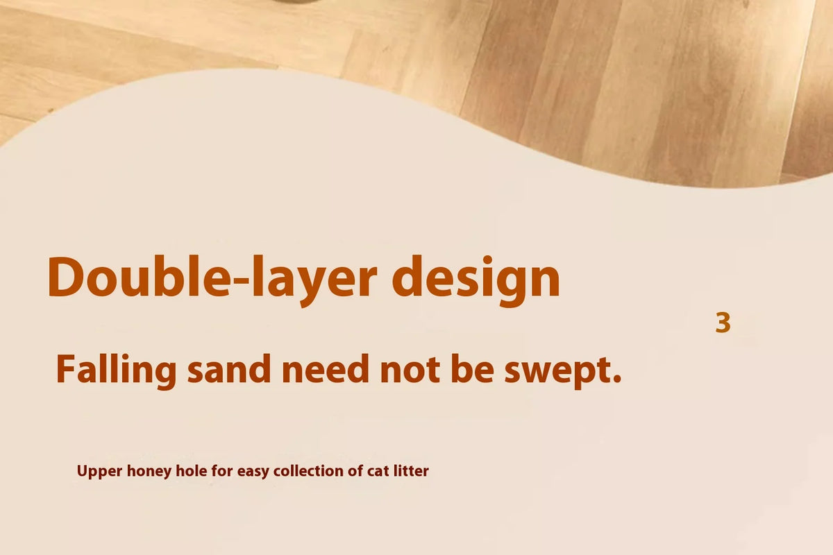 Extra Large Cat Litter Mat Heavy Duty Waterproof 2 Layer