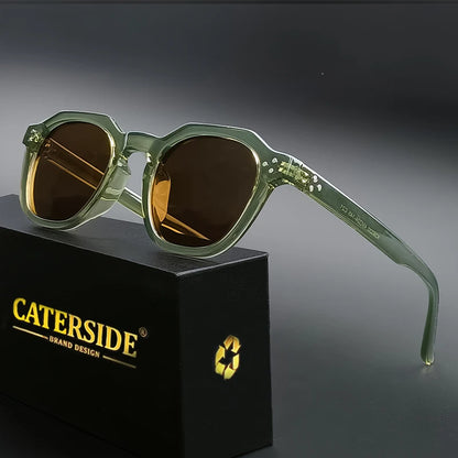 Caterside New Retro Polarized Men Sunglasses Square