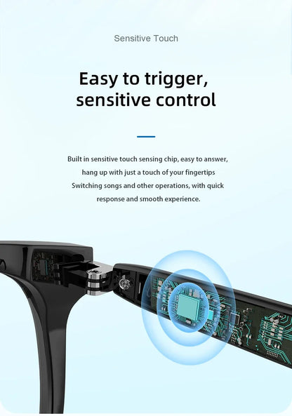 Smart Glasses  Remote Shoot Bluetooth Sunglasses AI Voice
