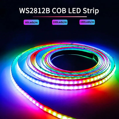 WS2812B COB LED Strip Individually Addressable Smart RGB