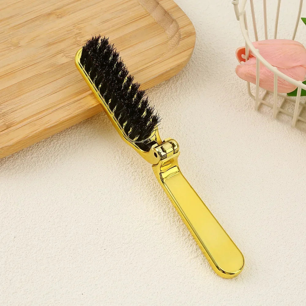 Soft Boar Bristle Beard Brush Hairdressing Hair Styling