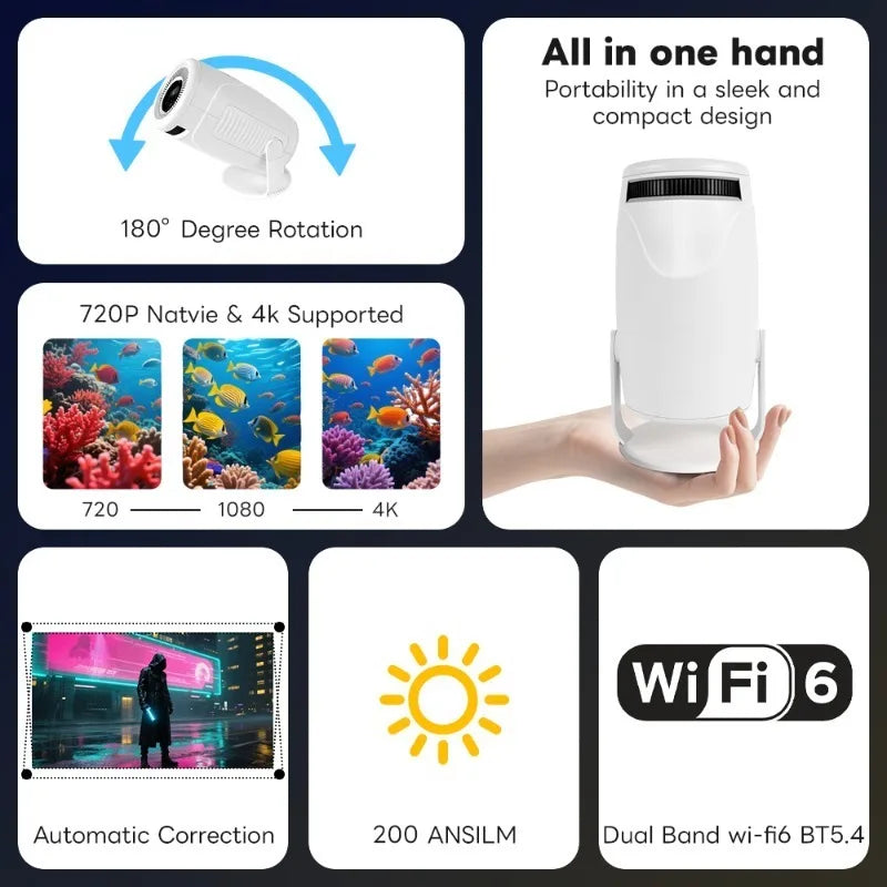Perfect for Home Cinema Outdoor HY900 Projector