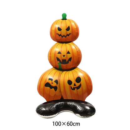 Halloween Balloon Decoration Halloween Black Spider Balloon Giant Skull Skeleton Balloon