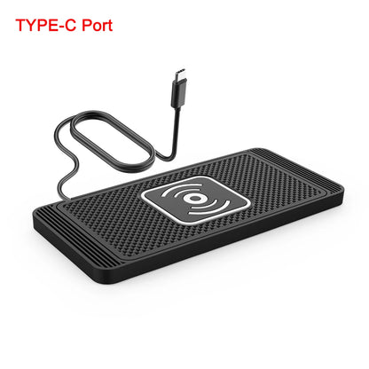 Car Wireless Charger Non-Slip Pad Silicone Fast Charging