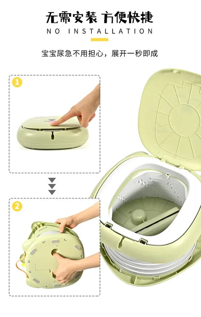 Portable Kid Boy Girl WC Toilet Seat Pot Kids Folding Toilet