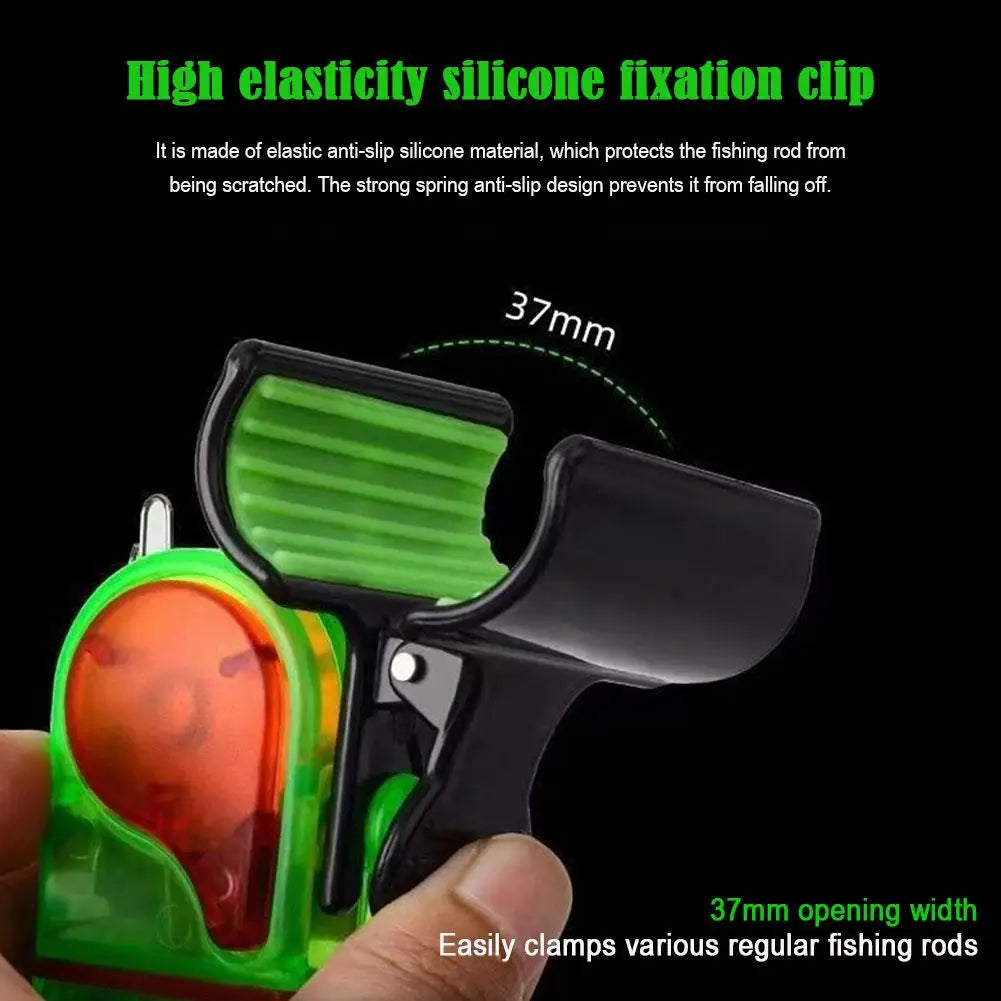 Fishing Bite Alarm with LED Light Clip On Fish