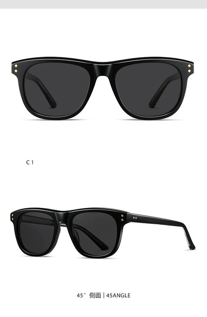 Summer Acetate Transparent Brown Sunglasses Men Beach