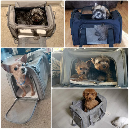Dog Carrier Bag Soft Side Backpack Cat Pet Carriers