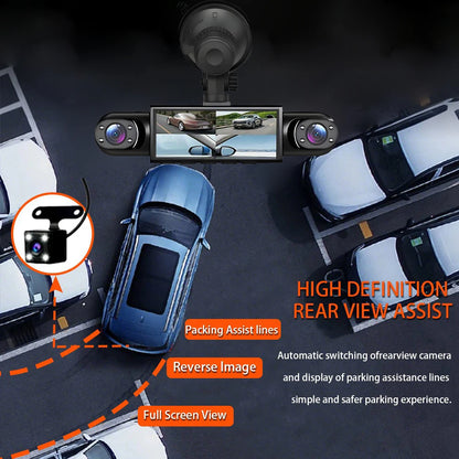 4 Channel Dash Cam 360° Car Video Recorder Black Box