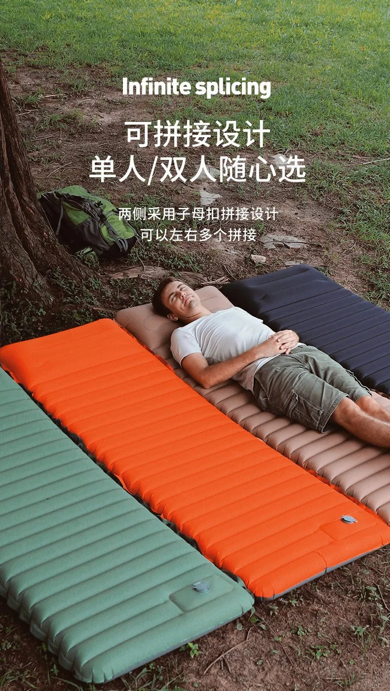 Outdoor Camping Sleeping Pad Inflatable Mattress