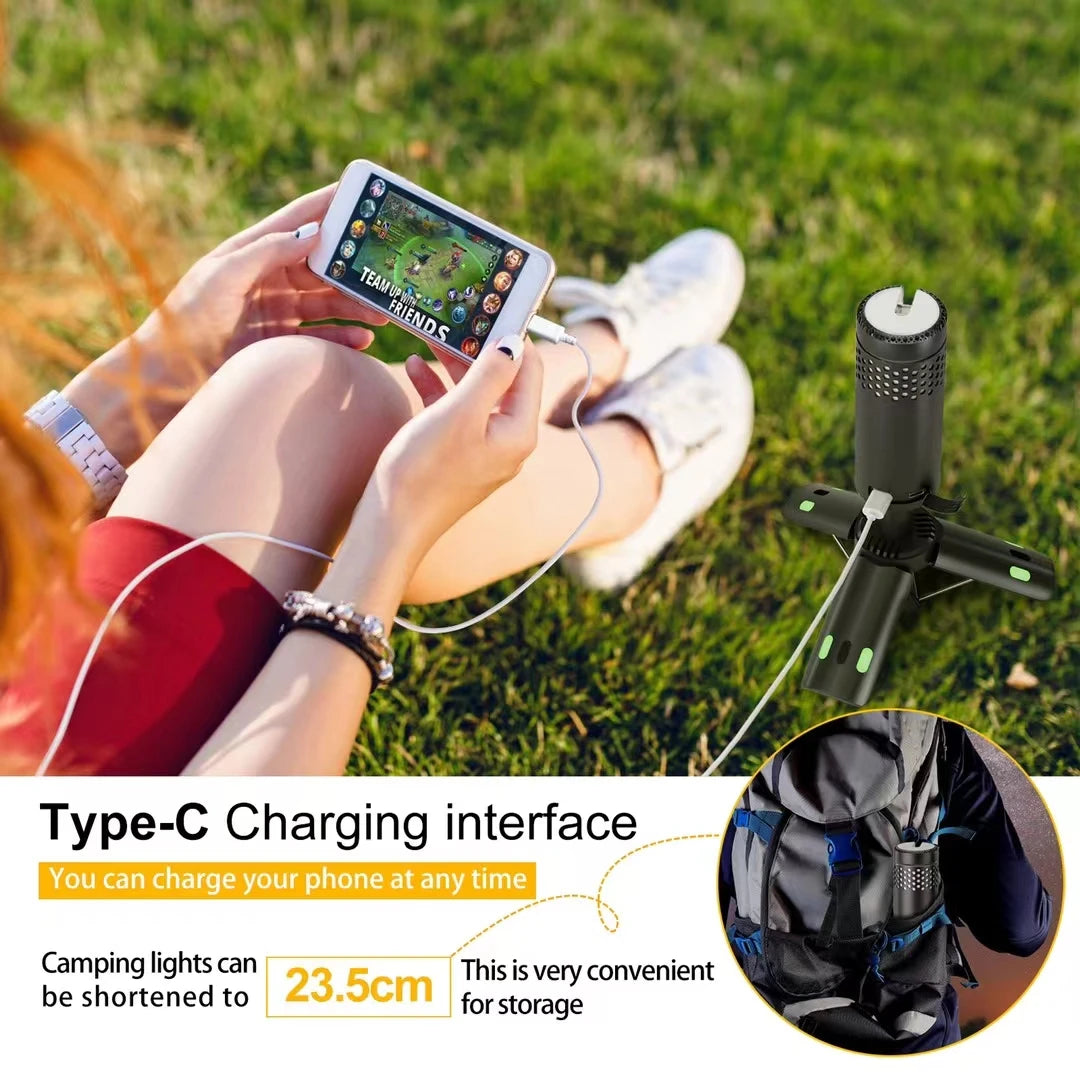 Telescopic Camping Light Rechargeable Fishing Lantern