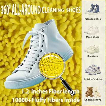 Shoe Washing Machine Bag with Liquid Shoe Brush Set