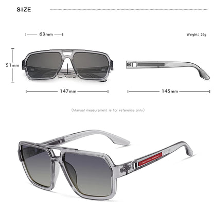 New Arrival Square Sunglasses TR90 Frame Glasses Photochromic