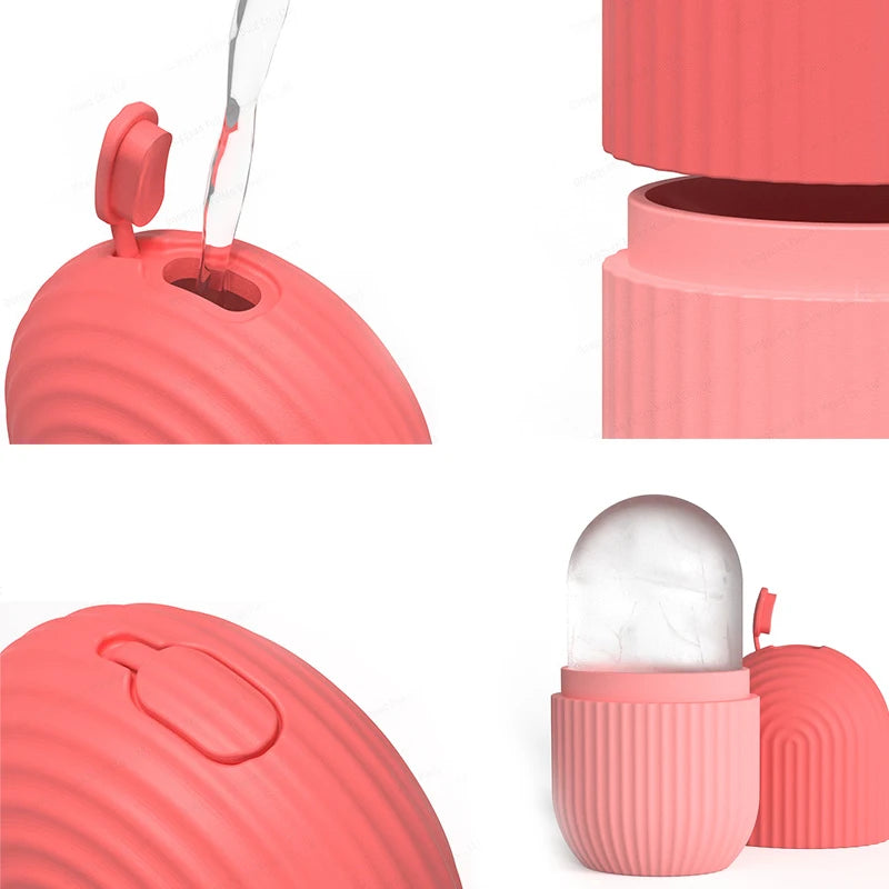 2-IN-1 Silicone Ice Roller Mold Mini Portable Face Cleansing