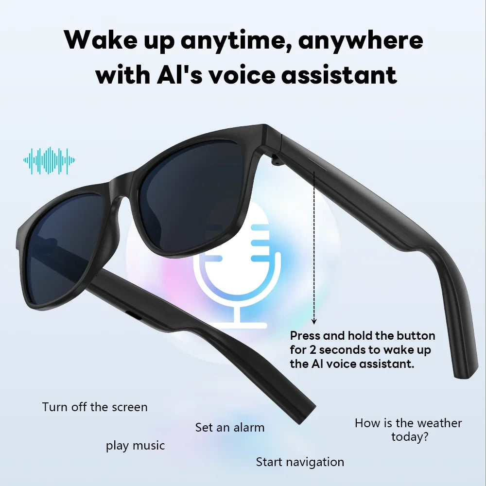 Lenovo AI Smart Wireless Glasses Bluetooth Sunglasses