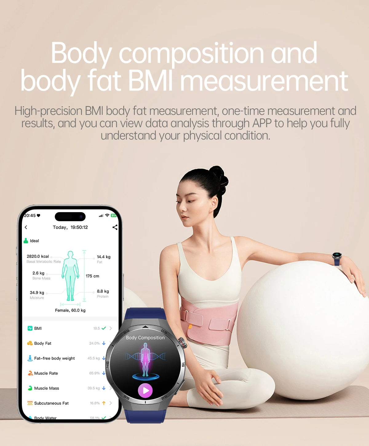 New Nursing Grade ECG+PPG Smart Watch Health Analysis