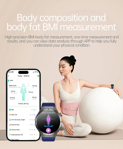 New Nursing Grade ECG+PPG Smart Watch Health Analysis