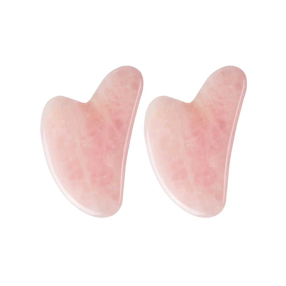 Rose Quartz Gua Sha For Face Massager Skin scraping GuaSha Lifting
