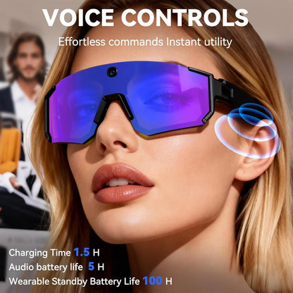 New AI smart shooting&recording glasses with 800W camera