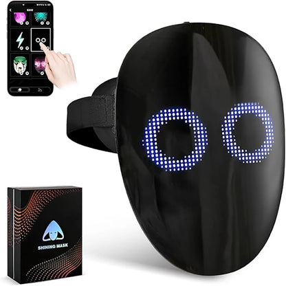Led Mask with Voice Recognition Gesture Sensing, Light up