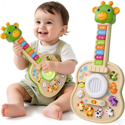 Children's Electronic Guitar Baby Piano with Animal Sounds