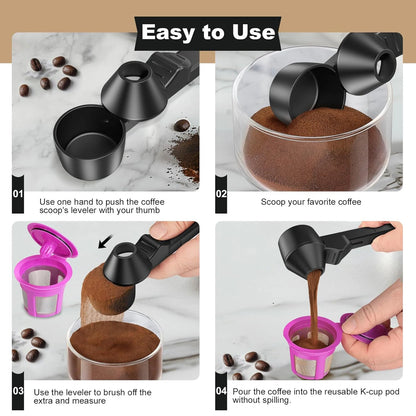 Creative Sliding Leakproof Coffee Scoop Protein Powder