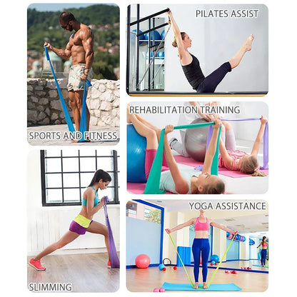 Length 200cm Yoga Pilates Stretch Resistance Band