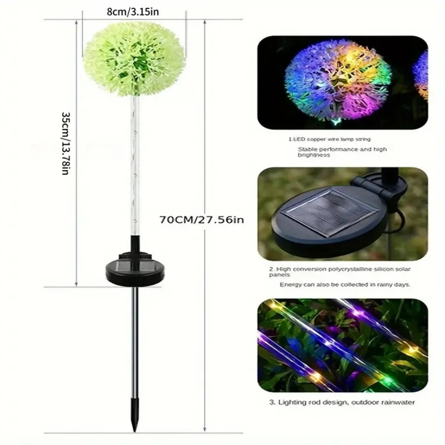 LED dandelion outdoor ground mounted light