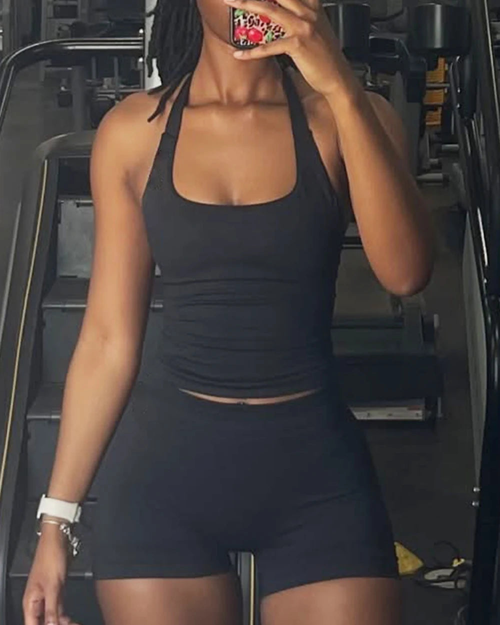 Gym Top Women Clothes Strappy Workout Tank Top Sports Bra